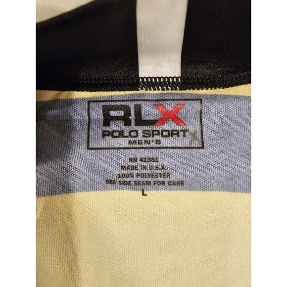 Vintage Ralph Lauren Cycling Jersey RLX Men's Large Polo Sport Shirt Made in USA - Picture 3 of 7